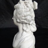 Ancien buste de Marie Antoinette porcelaine, biscuit d'époque XIX ème