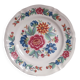Large vintage round plate in earthenware. Sarreguemines model Vence. 31 cm.