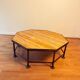 French Octagonal Travertine Coffee Table in the Style of Maison Jansen, 1960s