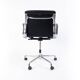 Charles & Ray Eames EA217 Office Chair in Chrome and Black leather, Vitra