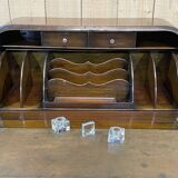 1930s English walnut back desk