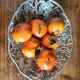 Silver-plated fruit bowl with foot