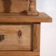 Antique pine dresser – European rustic furniture with shelves – circa 1940