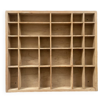 Locker, wooden shelf