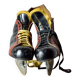 Pair of vintage Polar Match ice skates with carrying bag - 1970s
