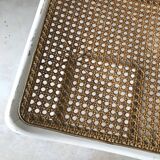 High chair in cannage