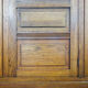 Art deco bookcase with stained glass windows - 1930s