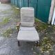 Scandinavian llama armchair foot vintage compass
