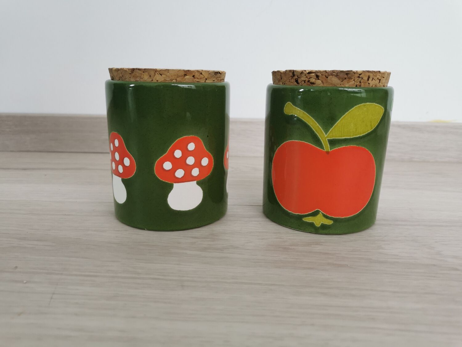 Vintage ceramic spice pots