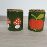 Vintage ceramic spice pots