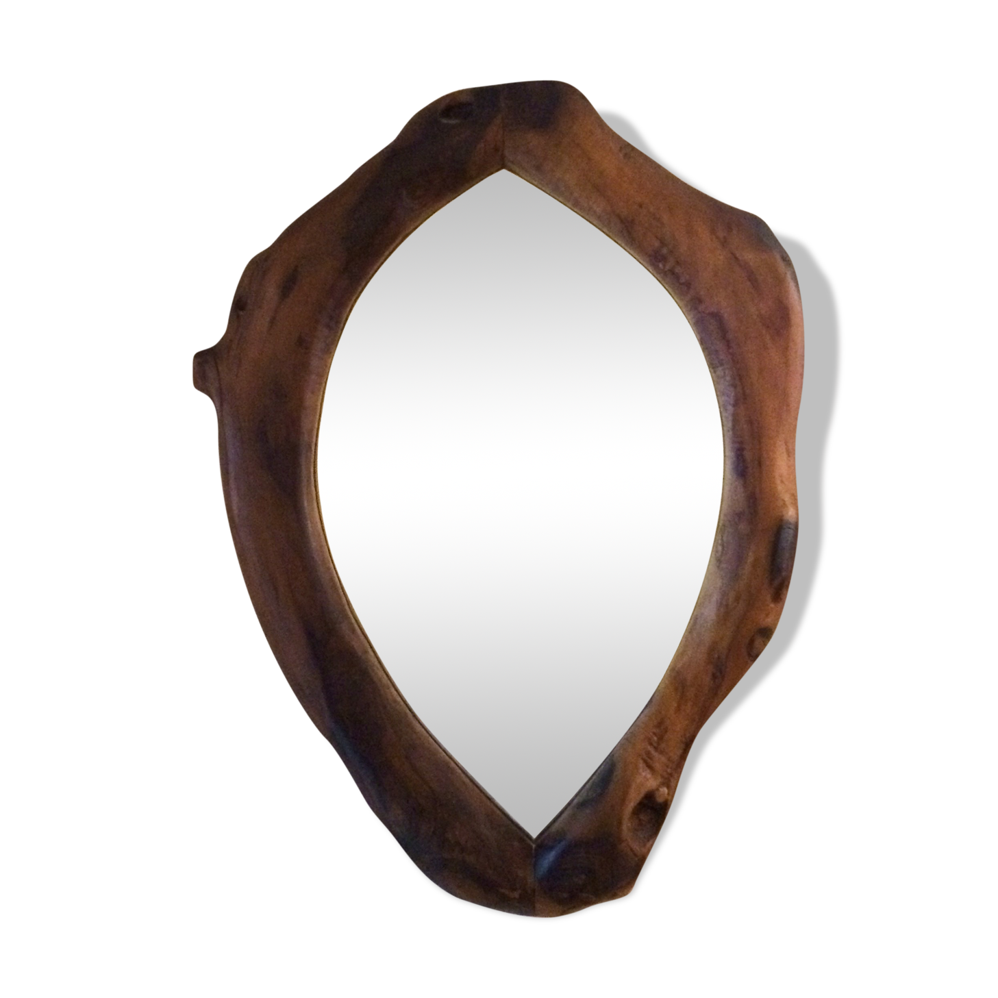Mirror in massive olivier  46x61cm