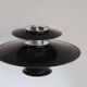 Vintage Danish black shell pendant lamp