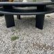 Table basse ronde noire