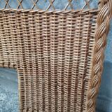 Vintage 50s rattan headboard