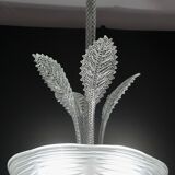 Luxury Barovier & Toso chandelier, Murano Pulegoso glass, 1950s