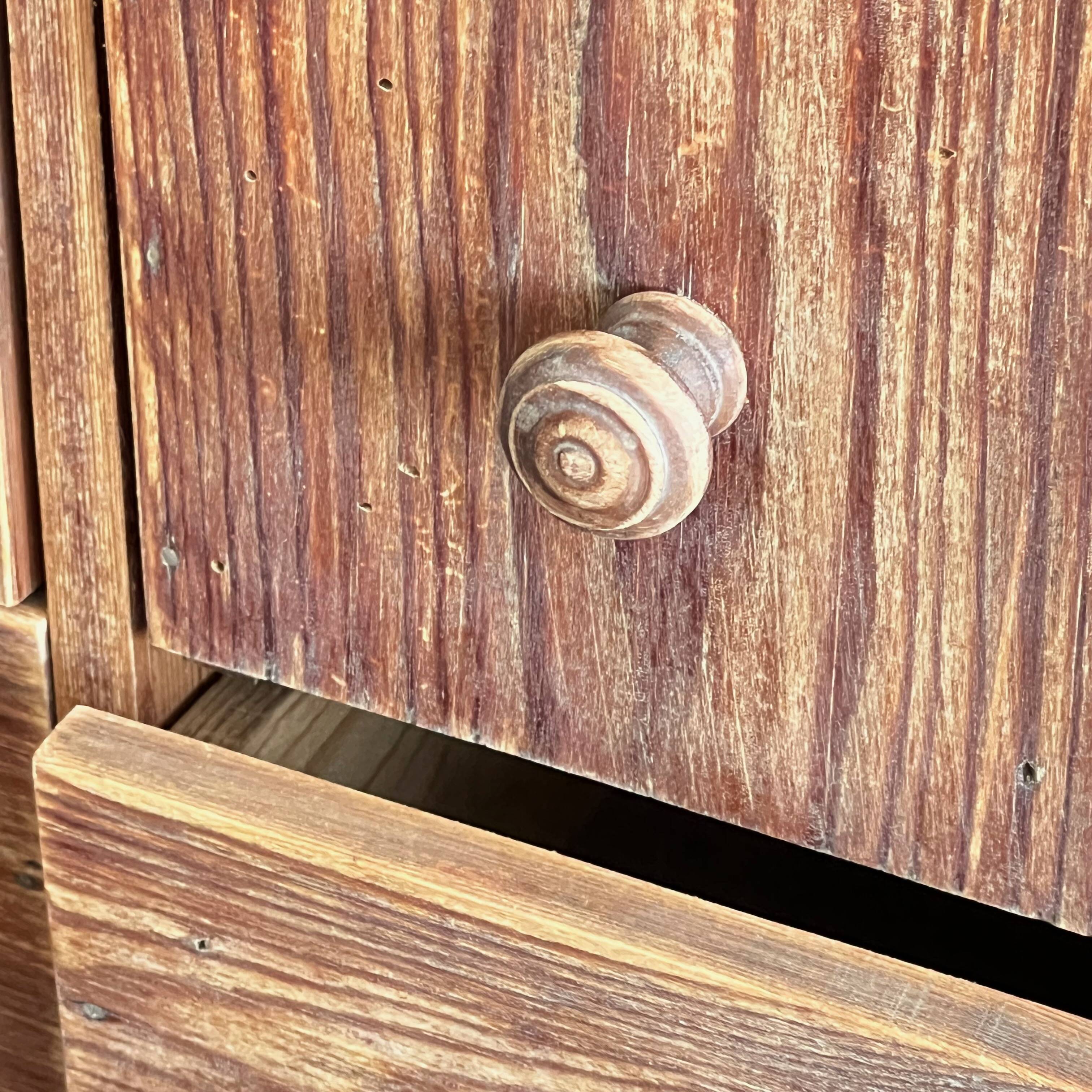 Ancien meuble de métier en pin à 19 tiroirs - Style apothicaire