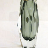 Vase Sommerso Murano à facettes