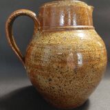 Pyrite stoneware pitcher from the 60s-70s, 20th century ceramic