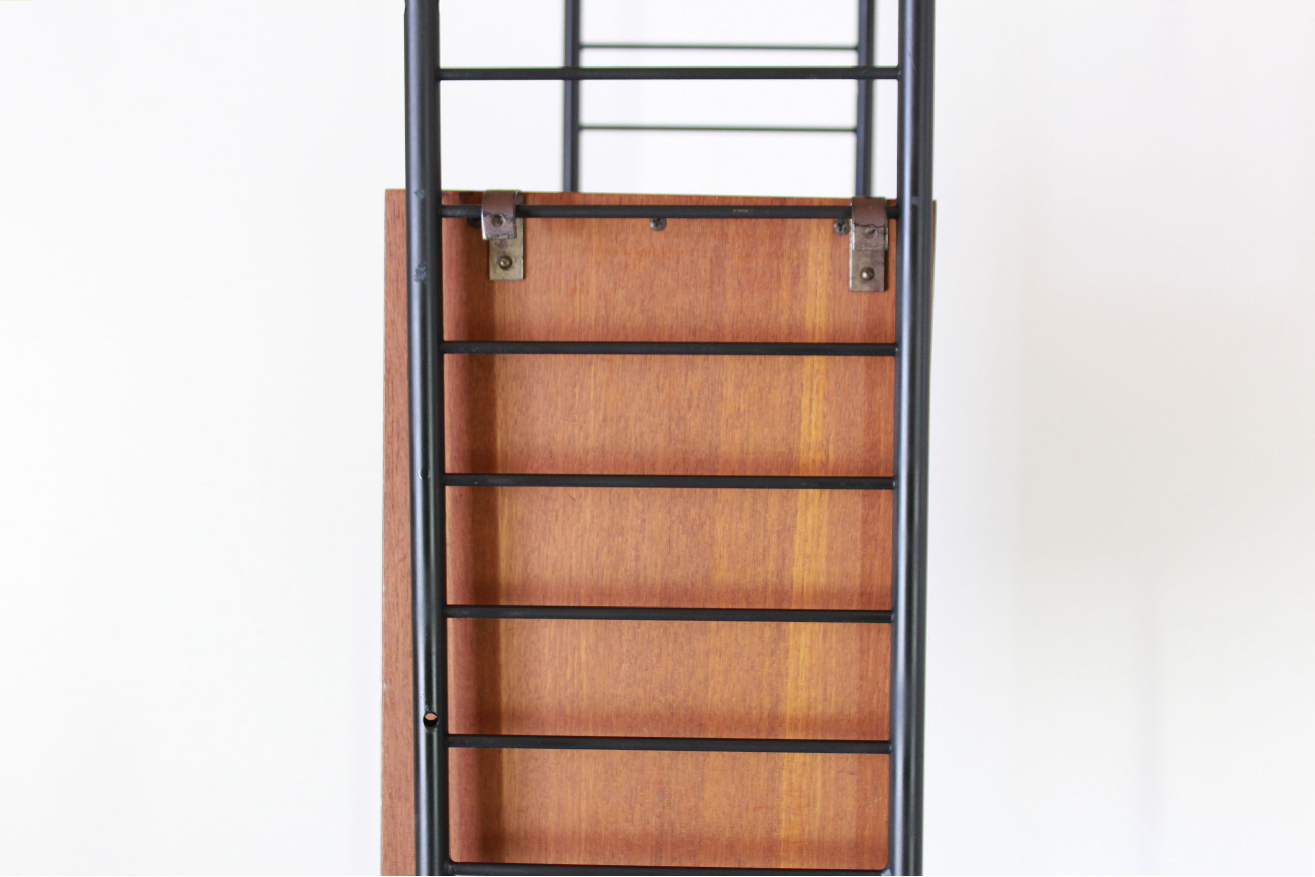 1960s vintage teak bookshelf in scandinavian style