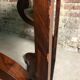 Console era restoration in mahogany veneer with St. Anne marble top.