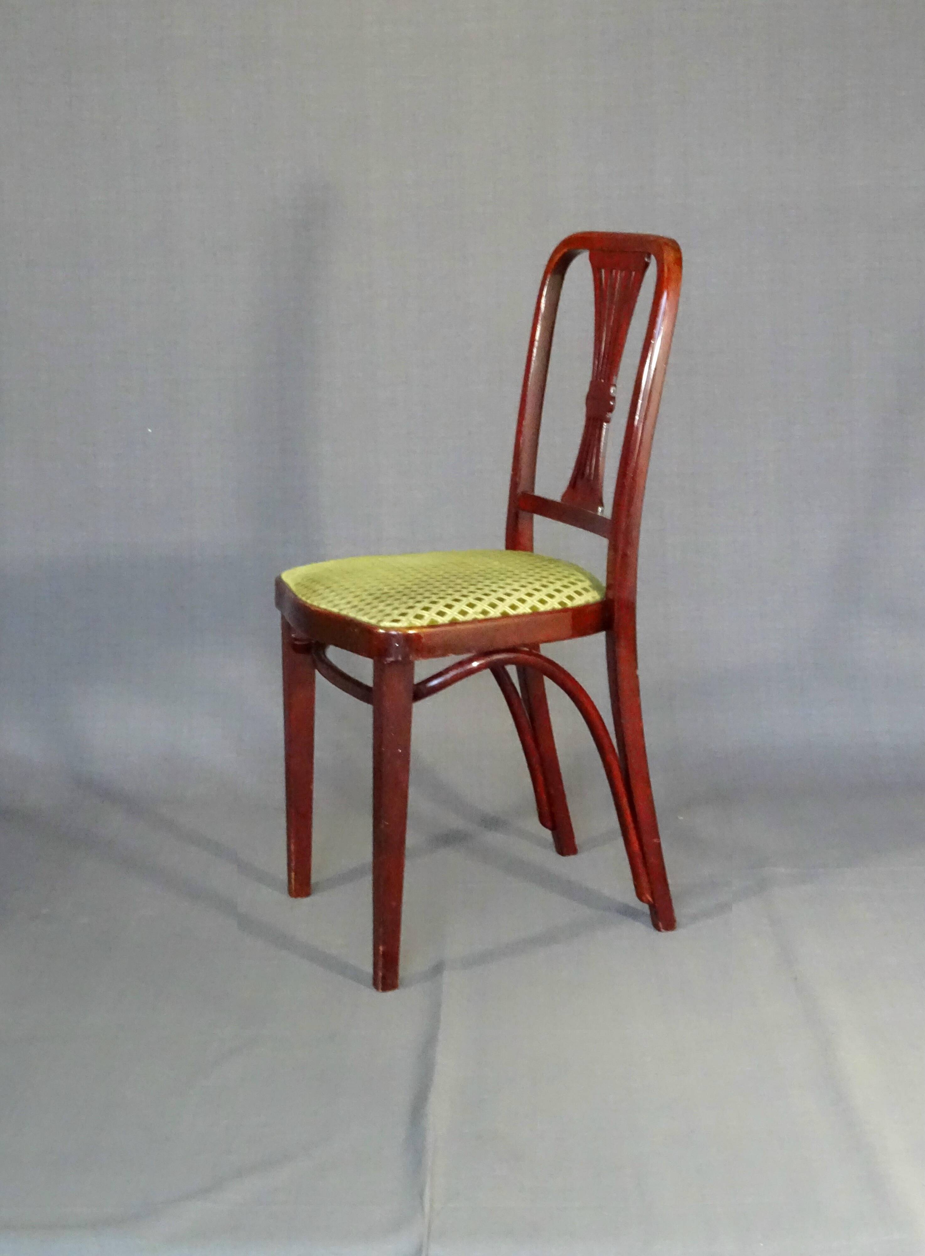 Set of 4 Art Deco chairs by Thonet, No. A78, circa 1930