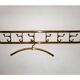 Art-Deco brass Coat Rack & one Hanger, France, 1940s