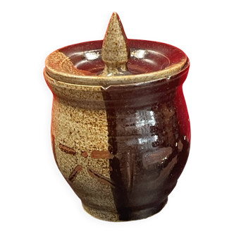 contemporary ceramic, 20th century, tobacco pot, signature to be identified
