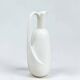 Modernist pitcher in vintage white porcelain water carafe in porcelain.