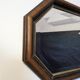 Miroir octogonal biseauté vintage 48 x 38 cm
