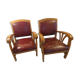 Lot de 2 fauteuils style colonial en bois