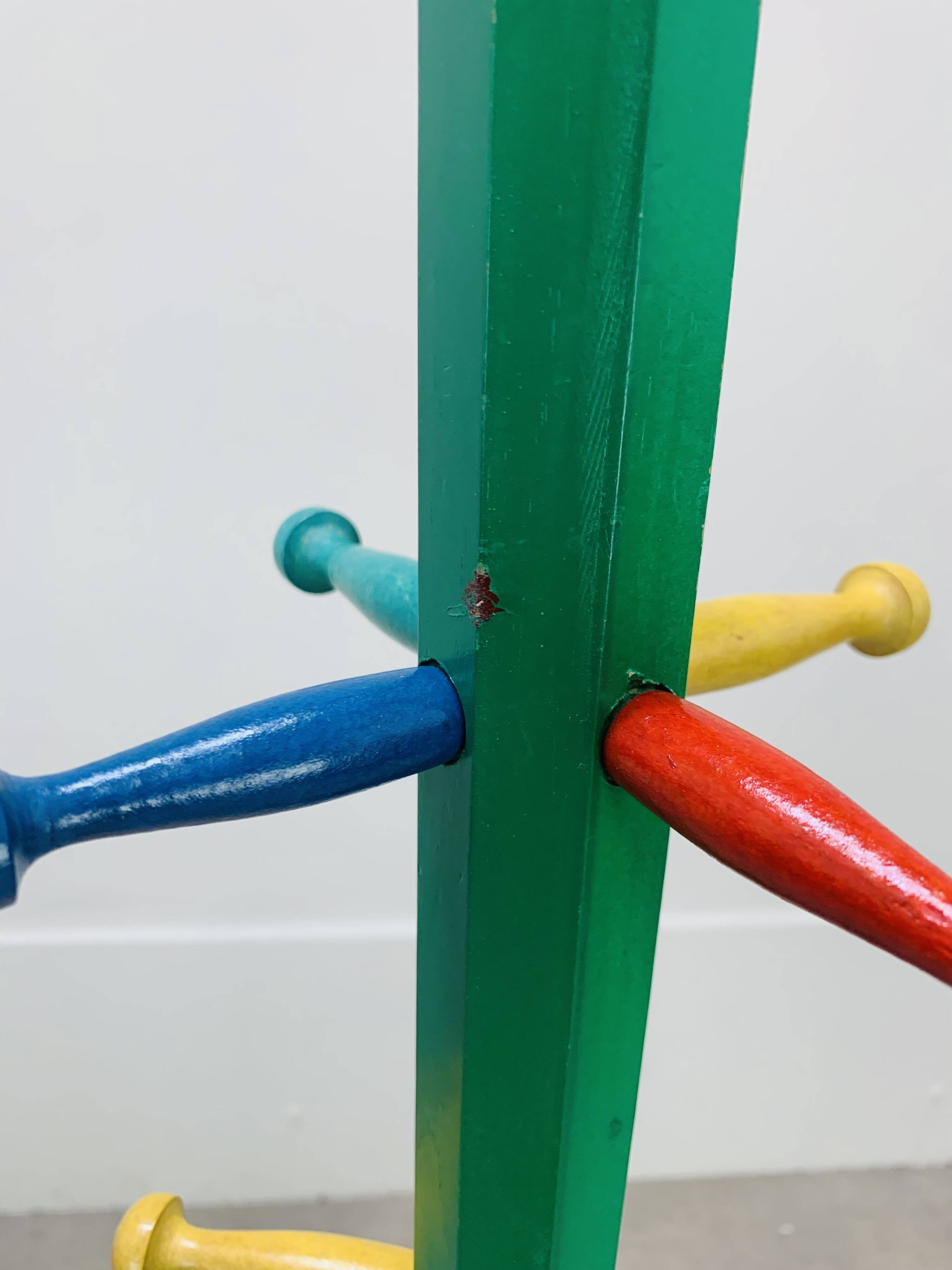 Pencil coat rack by Pierre Sala, for children