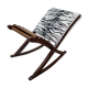 Zebra rocking footrest from 1960
