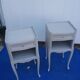 Pair of bedside tables style L XV gray