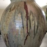 Large vase lucien arnaud sandstone from saint amand en puysaye 1920 art nouveau