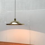 Postmodern Italian vintage brass suspension UFO model S-481 by Luci Italia, 1970s.