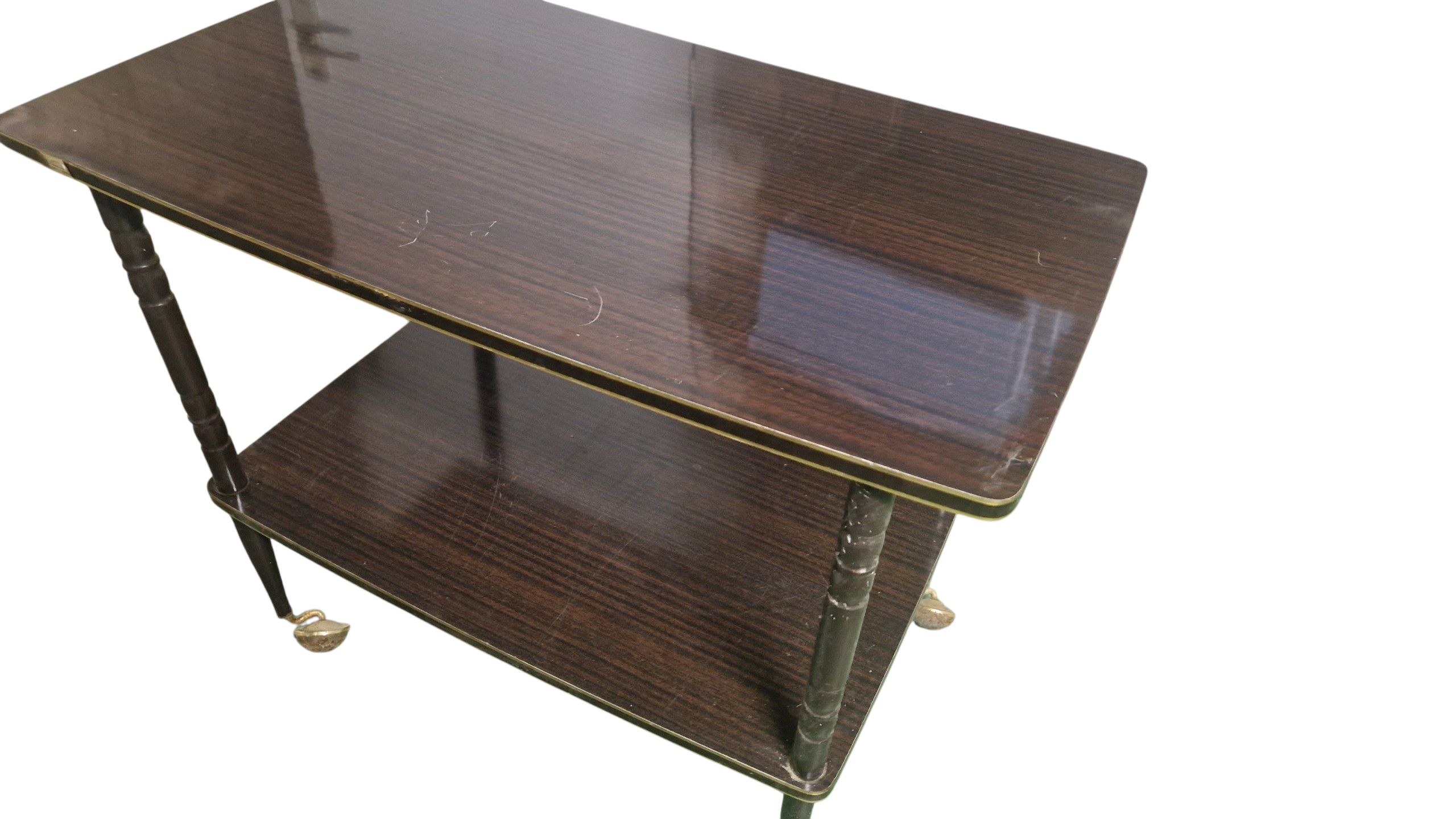 Formica rolling tables. Vintage 70s.