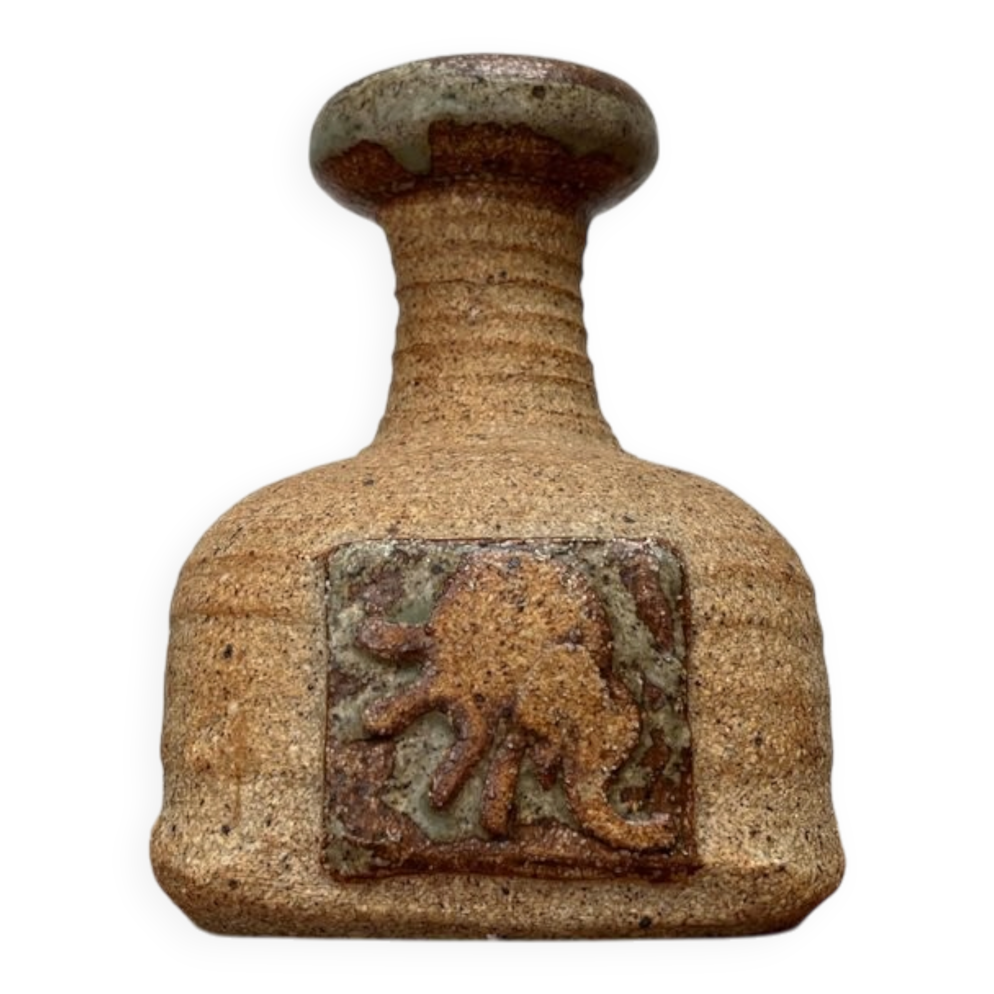 Danish vase from a pottery studio from the mid-century by Tue Poulsen, 1960s.