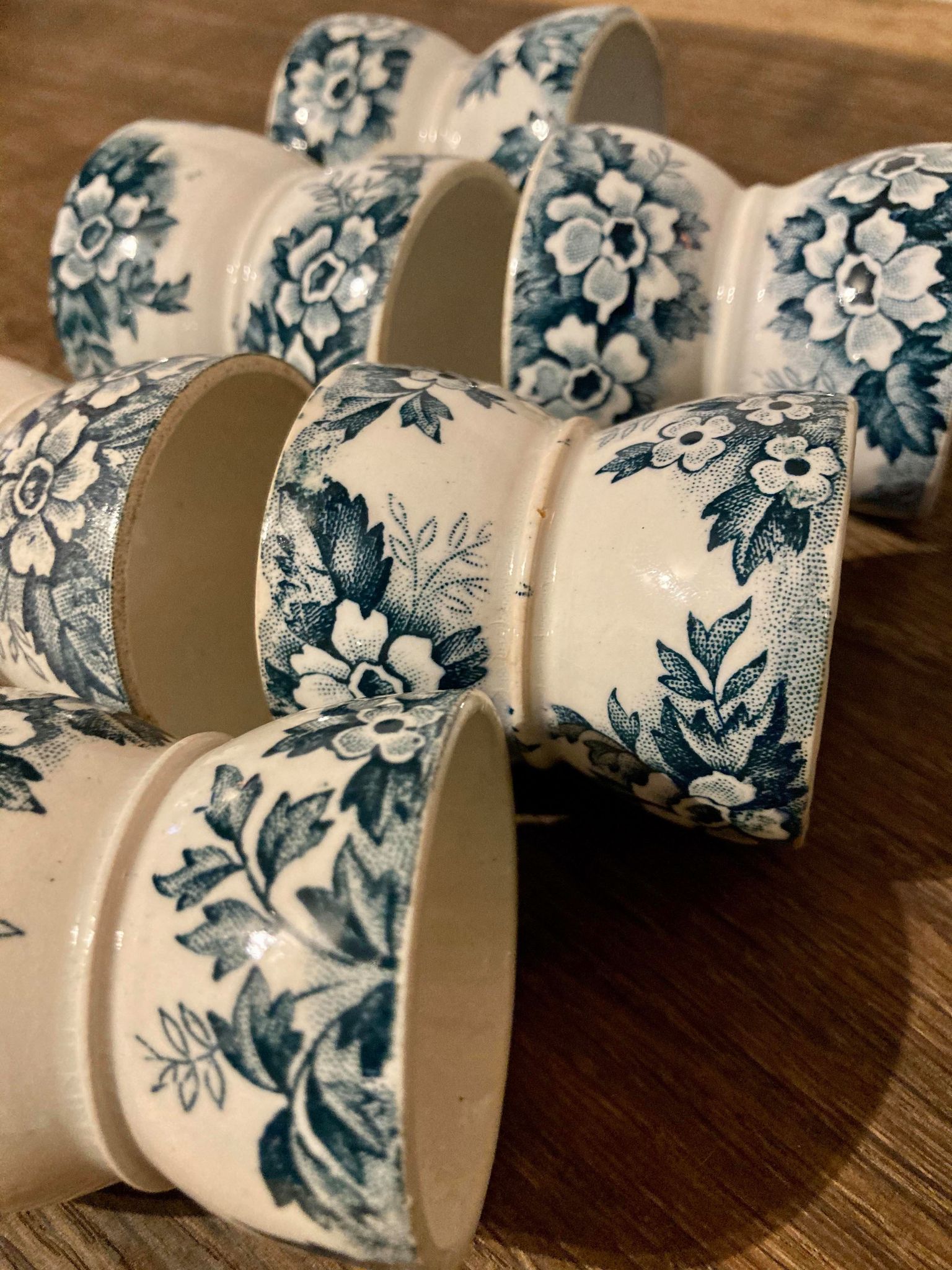 Lot of 6 cockroaches in Terre de Fer Saint Amand - Model Hamage Marie-Louise