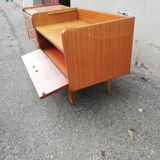 Vintage chest of drawers 3 drawers 1 flap