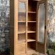 Parisian glass cabinet art deco raw wood 1930