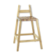 3 tabourets de bar vintage en bois et cuir, Tchécoslovaquie années 1950, ensemble de 3