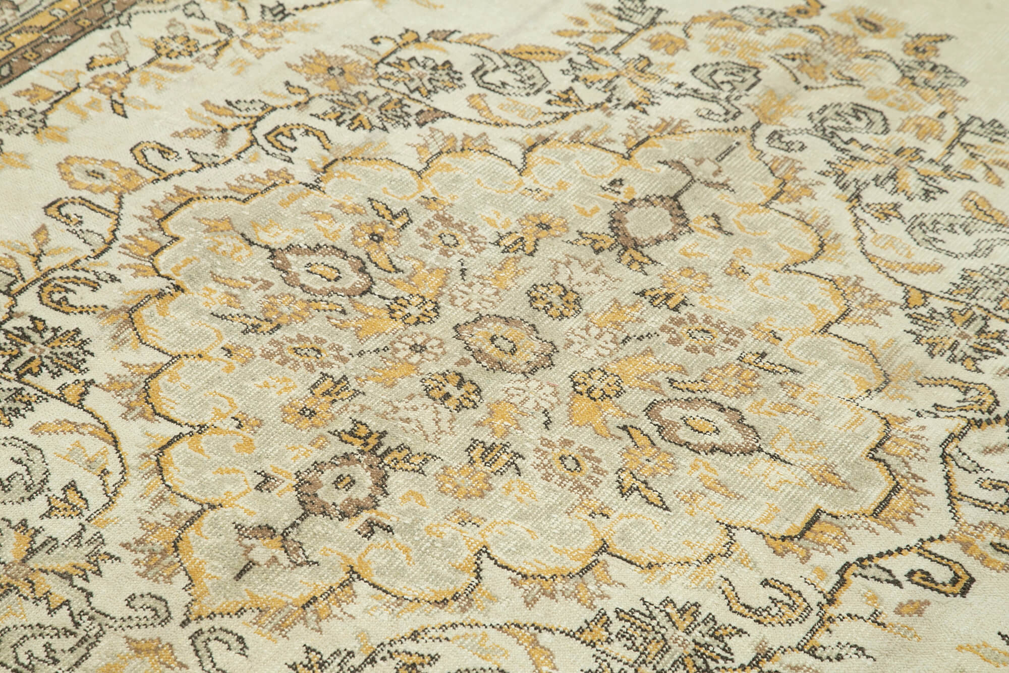 Handwoven Unique Anatolian Beige Rug 182 cm x 291 cm