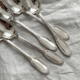 5 Ercuis silver-plated mocha teaspoons