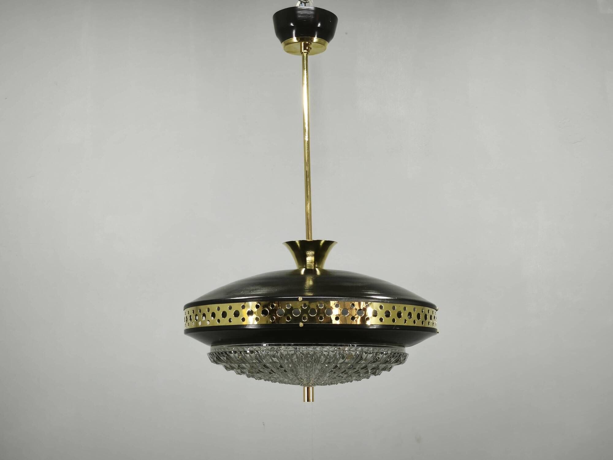 1960s Space Age UFO Pendant Light by Ludib Bratislava, Czechoslovakia