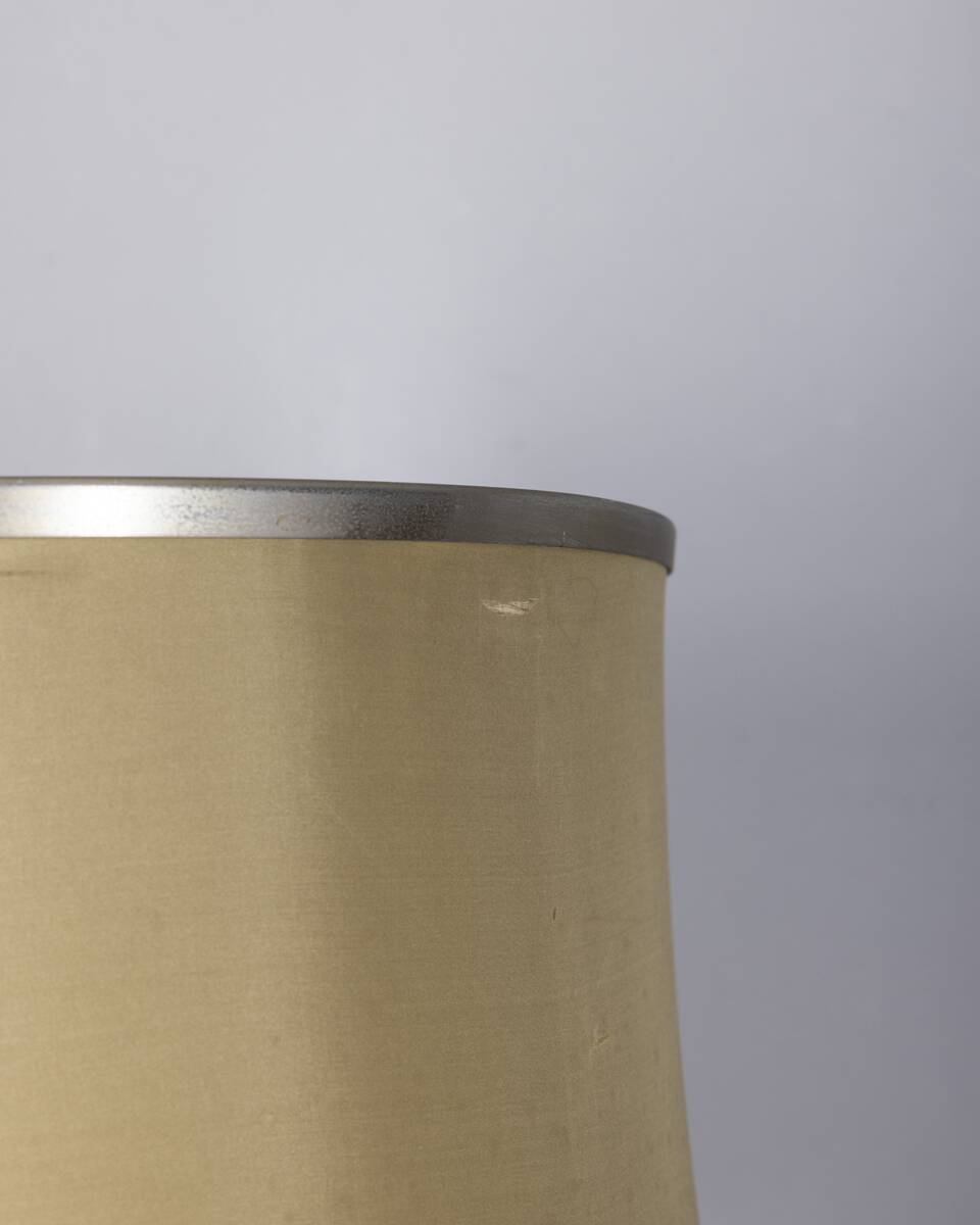 Vintage 1970s floor lamp with chromed metal spheres, Italian design