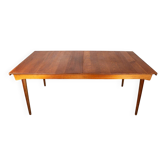 Grande table extensible, 290 cm, en teck massif,par Inger Klingenberg 1960.
