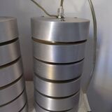 Pair of suspension brushed aluminum 70s