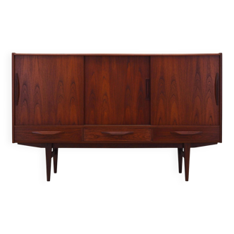 Teak highboard, Danish design, 1970s, manufactured by ES Møbler