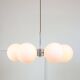 Space-age Italian Sputnik Chrome & Opaline Chandelier, 1970s