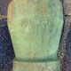 Pair of iron cast iron pots patina green patina.  1960/ 1970